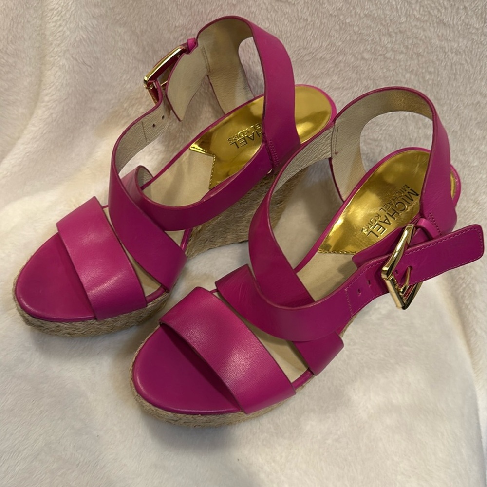 Michael Kors Pink Women's Wedges Sandals
